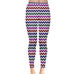 Chevron Pattern Inside Out Leggings by ytdream