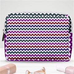 Chevron Pattern Make Up Pouch (medium) by ytdream