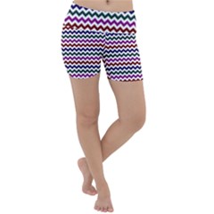 Chevron Pattern Lightweight Velour Yoga Shorts by ytdream