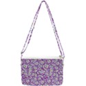 Funny Bacterias Drawing Motif Random Pattern Double Gusset Crossbody Bag View1