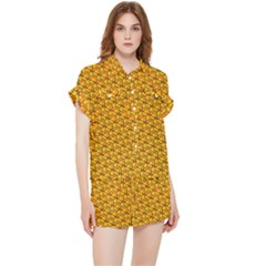 Pixel Art Mushroom Pattern Chiffon Lounge Set by ExtraAwesomeSauce