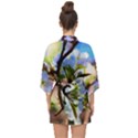 Springtime Pear Tree Blossoms Half Sleeve Chiffon Kimono View2