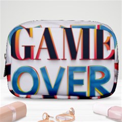 Game Over Text Design  Make Up Pouch (small) by 7223056