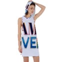 Game Over Text Design  Racer Back Hoodie Dress View1