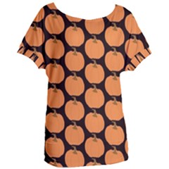 Black And Orange Pumpkin Women s Oversized T-shirt by ConteMonfrey