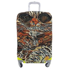 Cats Are Cooler Cat In Glasses Luggage Cover (medium) by ConteMonfrey