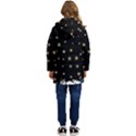 Little Stars Pattern Kids  Hooded Longline Puffer Jacket View4