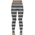 Black And White Circles Pattern Lightweight Velour Classic Yoga Leggings View1