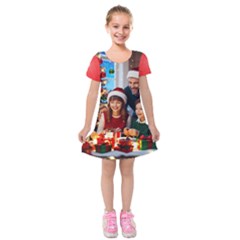 The Christmas Collection Kids  Short Sleeve Velvet Dress by favoritechios