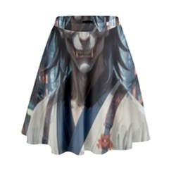 Demon Samurai High Waist Skirt by AwesomeSauce