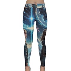 Enchanting Fantasy Night Sky Scene Classic Yoga Leggings by ExtraAwesomeSauce