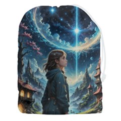 Enchanting Fantasy Night Sky Scene Drawstring Pouch (3xl) by ExtraAwesomeSauce