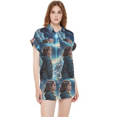Enchanting Fantasy Night Sky Scene Chiffon Lounge Set by ExtraAwesomeSauce
