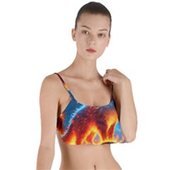 Enchanted Fire Feline Layered Top Bikini Top  by ExtraAwesomeSauce