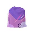 Colorful Labstract Wallpaper Theme Drawstring Pouch (Large) View2