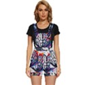 Brain Heart Math Short Overalls View1