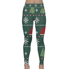 Beautiful Knitted Christmas Pattern Classic Yoga Leggings by Ket1n9