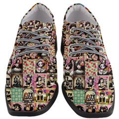 Spanish Gothic Girls Pattern Women Heeled Oxford Shoes by violetheavensky