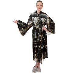 Robotics Robot Technology Future Maxi Velvet Kimono by Maspions