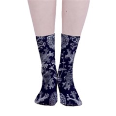 Weave Haeckel Lichenes Photobionten Smooth Crew Length Tube Socks by Cemarart