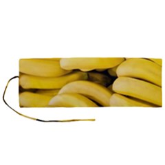Bananas, Macro, Fruits, Ripe Bananas Roll Up Canvas Pencil Holder (m) by kyorashop23