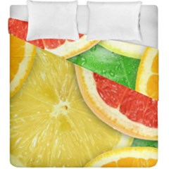 Fruit, Lemon Duvet Cover Double Side (king Size) by kyorashop23