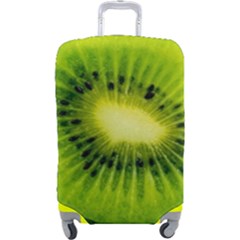 Kiwi Fruits, Close-up, Exotic Fruit Luggage Cover (large) by kyorashop23