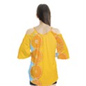 Orange, Slices, Fruit, Citrus Flutter Sleeve T-Shirt View2