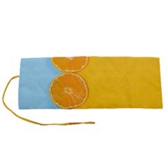 Orange, Slices, Fruit, Citrus Roll Up Canvas Pencil Holder (s) by kyorashop23