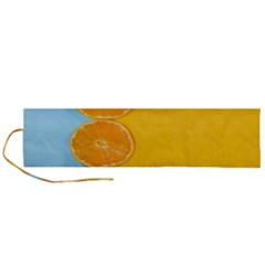 Orange, Slices, Fruit, Citrus Roll Up Canvas Pencil Holder (l) by kyorashop23