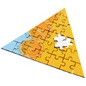 Orange, Slices, Fruit, Citrus Wooden Puzzle Triangle View2