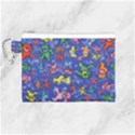 Grateful Dead Dancing Bears Pattern Canvas Cosmetic Bag (Medium) View1