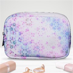 Digital Art Artwork Abstract Pink Purple Make Up Pouch (small) by Dutashop