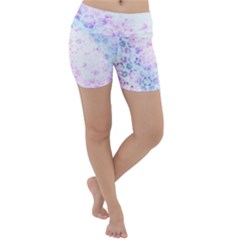 Digital Art Artwork Abstract Pink Purple Lightweight Velour Yoga Shorts by Dutashop
