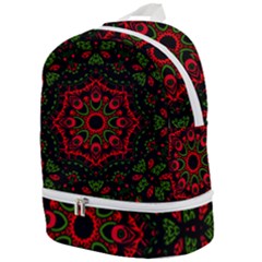 Purple, Blue And Pink Eyes Abstract Forms Geometric Zip Bottom Backpack by ConteMonfrey