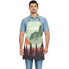 Mountains Kitchen Apron by Salmanaz77