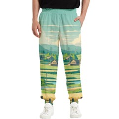 Countryside Meadow Rural Bloom Men s Elastic Waist Pants by Salmanaz77