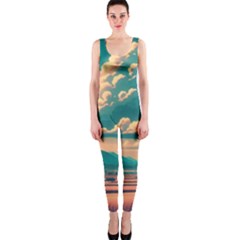 Mountains Countryside Agriculture One Piece Catsuit by Salmanaz77