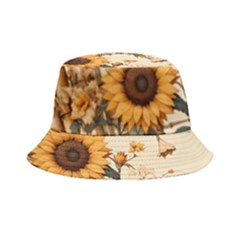 Sunflower Flowers Nature Trees Bucket Hat by Salmanaz77