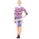 Donald Trump Flag Quarter Sleeve Hood Bodycon Dress View2