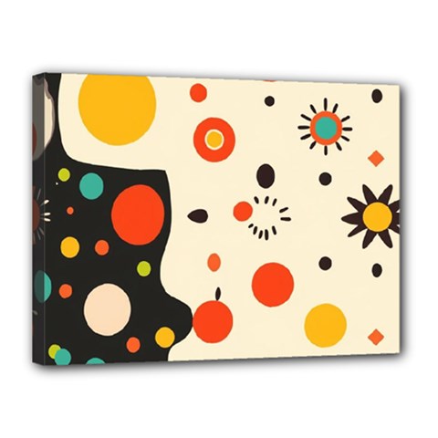 Geometric Design Canvas 16  X 12  (stretched) by myclothy