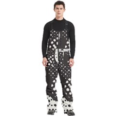 Geometric Design 09 Men s Front Zip Ski And Snowboard Bib Pants by myclothy