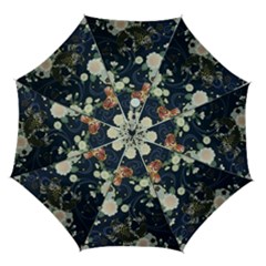 Japanese Wave Koi Illustration Pattern Automatic Folding Umbrella With Case (medium) by Ndabl3x