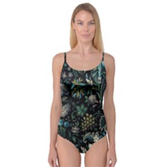 Pattern Flowers Plants Leaves Camisole Leotard  by Posterlux