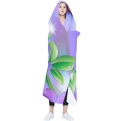 Purple Flower Nature Wearable Blanket by Posterlux