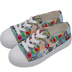 Supersonicangeldream Kids  Low Top Canvas Sneakers by chellerayartisans