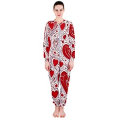 Be My Valentine Onepiece Jumpsuit (ladies) by pollyparadiseartshop