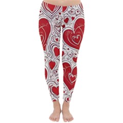 Be My Valentine Classic Winter Leggings by pollyparadiseartshop