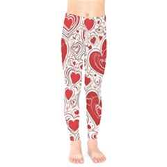 Be My Valentine Kids  Leggings by pollyparadiseartshop