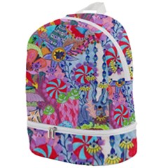 Cabbage Flower Abstract (1) (custom) Zip Bottom Backpack by okhismakingart